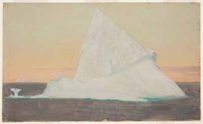 Ledovec a ledový květ od Frederic Edwin Church