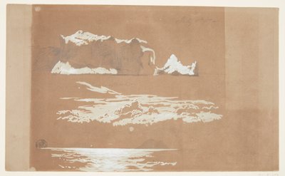 Ledovce poblíž Cape St. John a Gull Island, Newfoundland od Frederic Edwin Church