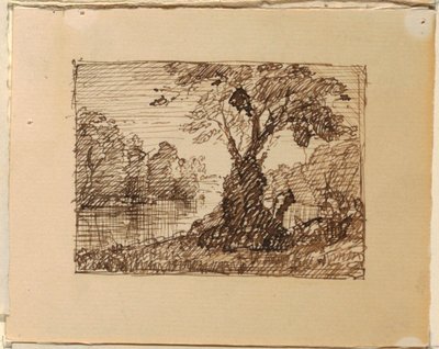 Imaginární říční krajina od Frederic Edwin Church