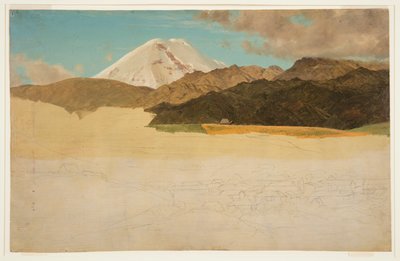 Mount Chimborazo a Guaranda, Ekvádor od Frederic Edwin Church