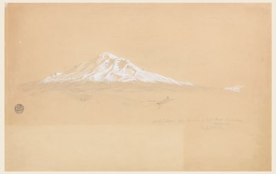 Mount Chimborazo z domu seniora Pabla Bustamante, Riobamba, Ekvádor od Frederic Edwin Church