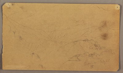 Horská krajina, Jamajka od Frederic Edwin Church