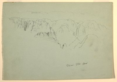 Mountain, Wady el-Arabah, 23. února 1868 od Frederic Edwin Church