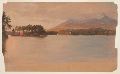 Mt. Katahdin z Togue Pond od Frederic Edwin Church