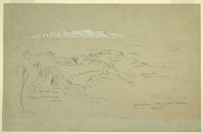 Hora Libanon mezi Yafoofem a Baalbekem od Frederic Edwin Church