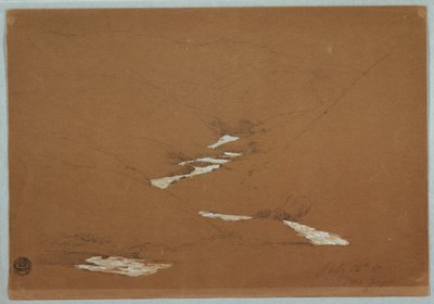 Úzké horské údolí s kaskádovým proudem poblíž Ysapan, Ekvádor od Frederic Edwin Church