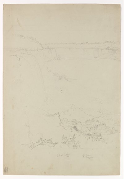 Niagarské vodopády z americké strany od Frederic Edwin Church