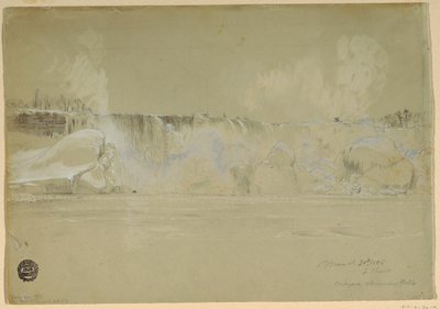 Niagarské vodopády ve sněhu, od severozápadu od Frederic Edwin Church
