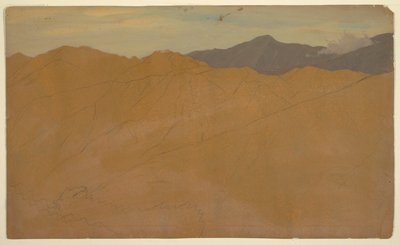 Palmy a střechy domů, Ekvádor od Frederic Edwin Church