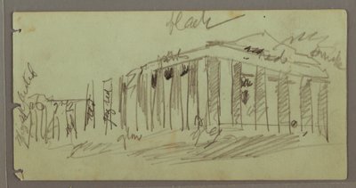 Parthenon osvětlený v noci, Atény, Řecko od Frederic Edwin Church