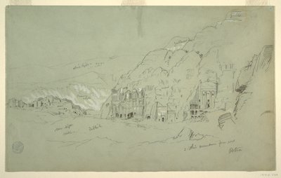 Petra z jihozápadu od Frederic Edwin Church