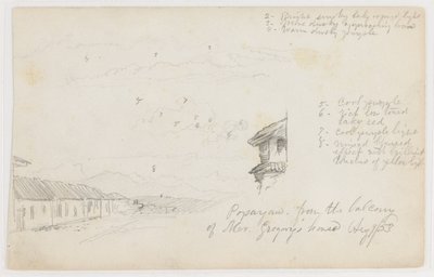 Popayan, Kolumbie; Verso: Horská krajina, Kolumbie od Frederic Edwin Church