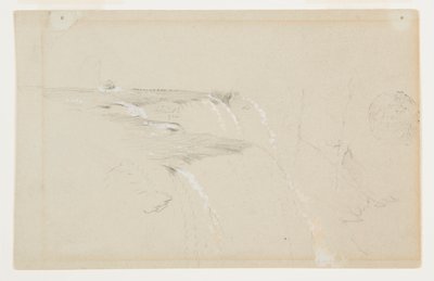 Okraj amerických vodopádů, řeka Niagara od Frederic Edwin Church