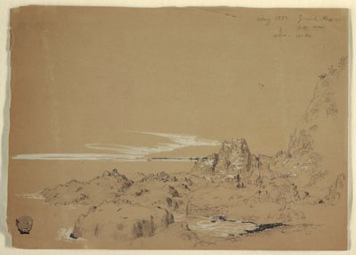 Skalnaté pobřeží, Grand Manan, Kanada od Frederic Edwin Church