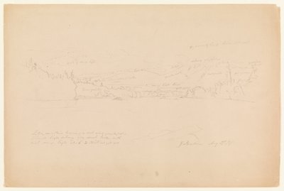 Břeh jezera a úpatí hory Katahdin od Frederic Edwin Church