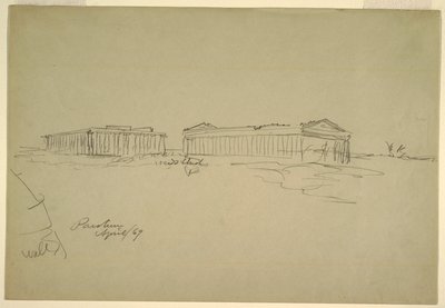 Skici, Paestum, jižní Itálie od Frederic Edwin Church