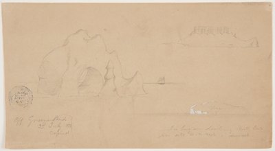 Náčrtky ledovců, mimo Greenspond, Newfoundland od Frederic Edwin Church