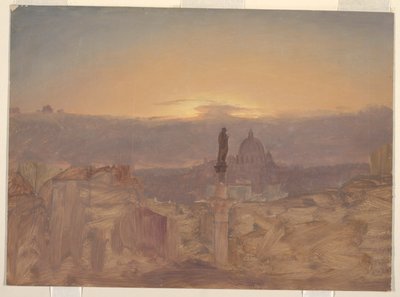 Bazilika svatého Petra z Pincio, Řím od Frederic Edwin Church