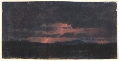 Bouře nad Hudson Valley od Frederic Edwin Church