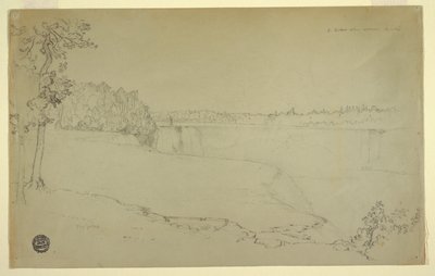 Studie. Niagarské vodopády. od Frederic Edwin Church