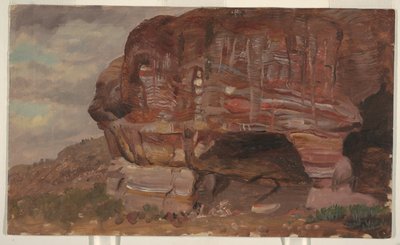 Studie zoomorfní skály, Petra od Frederic Edwin Church