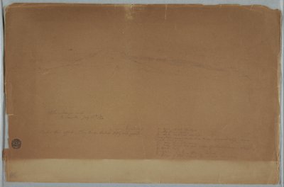 Chimborazo zobrazené z Riobamba, Ekvádor, 13. července 1857 od Frederic Edwin Church