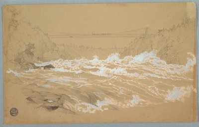Soutěska, Niagara, Při pohledu Na Visutý Most od Frederic Edwin Church
