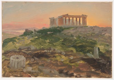 Parthenon z jihovýchodu od Frederic Edwin Church