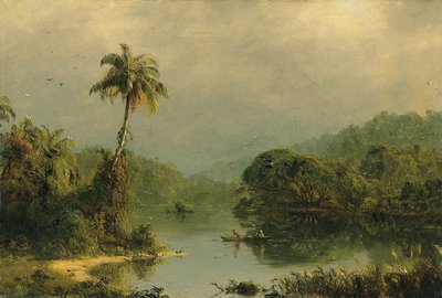 Tropická krajina od Frederic Edwin Church