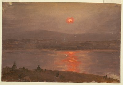 Pohled přes Hudson při západu slunce od Frederic Edwin Church
