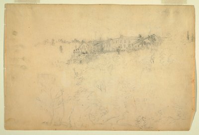 Pohled na horský dům Catskill od Frederic Edwin Church