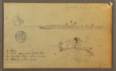 Výhled na východní břeh řeky Guayas, naproti Guayaquilu, Ekvádor od Frederic Edwin Church