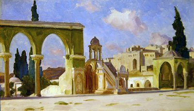 El Haram, Jeruzalém (olej na panelu) od Frederic Leighton