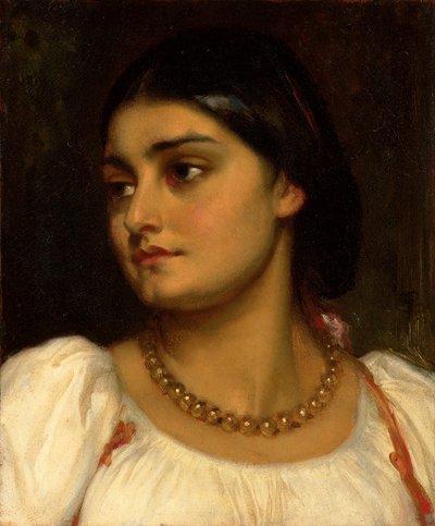 Hlava římského modelu, od Frederic Leighton