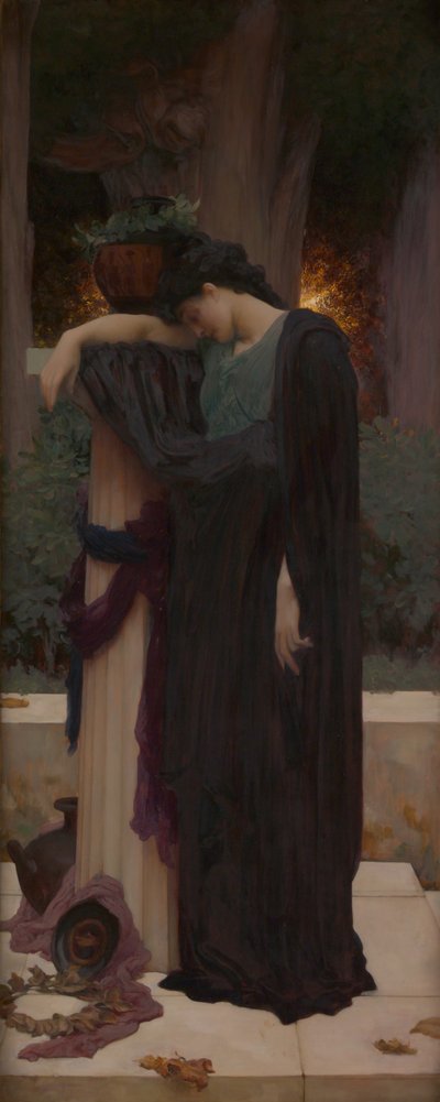 Lachrymae, kolem 1894-95 (olej na plátně) od Frederic Leighton
