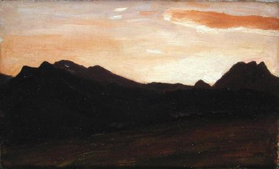 Krajina s kopci (olej na plátně) od Frederic Leighton