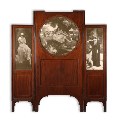 Mahagonové třísložkové síto s tiskovými vložkami (sada třísložkových sít z mahagonu) od Frederic Leighton