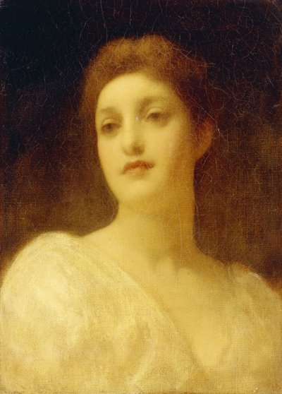 Hlava dívky, od Frederic Leighton