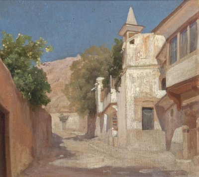 Pohled na dům sira Richarda a lady Burtonové v Damašku, 1873 od Frederic Leighton