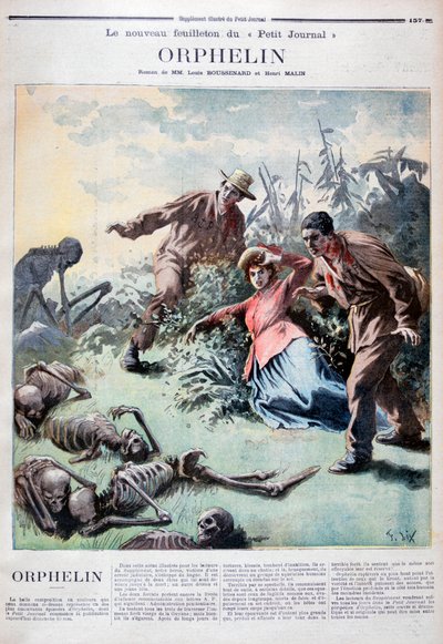 Ilustrace pro knihu Louis Henri Boussenard a Henri Makins Orphelin, 1894 od Frederic Lix