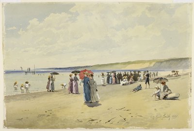 Pláž, 1888 (wc na papíře) od Frederic Marlett Bell Smith