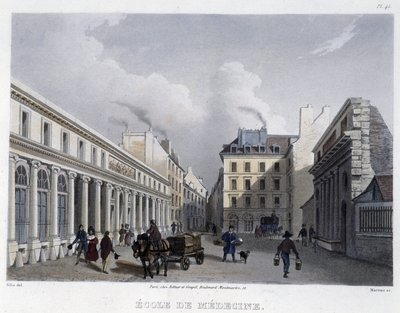 Lékařská fakulta - v „“ Paříži v roce 1832“ od Martense od Frederic Martens