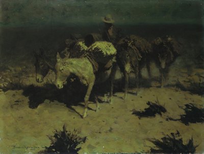 A Pack Train, 1909 od Frederic Remington