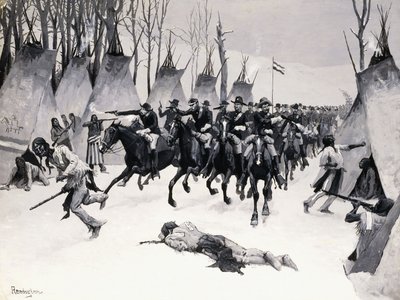 Bitva u Washity od Frederic Remington