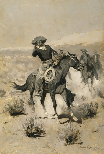 Days on the Range ("Hands Up!") od Frederic Remington