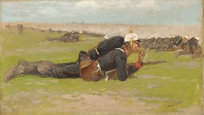 Polní vrták pro pruskou pěchotu od Frederic Remington