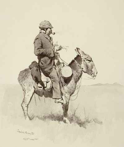 Jackův muž William, moderní Sancho Panza od Frederic Remington