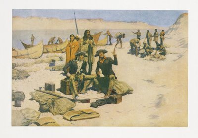 Lewis a Clark, z Colliers Magazine, hospoda. 1906 od Frederic Remington
