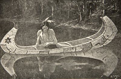 Dlouho seděl a čekal na odpověď, z The Song of Hiawatha od Henryho Wadswortha Longfellowa (1807-82), hospoda. George G. Harrap und Company Ltd., 1911 od Frederic Remington