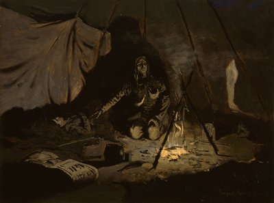 Suché listí vydrželo déle než ona od Frederic Remington